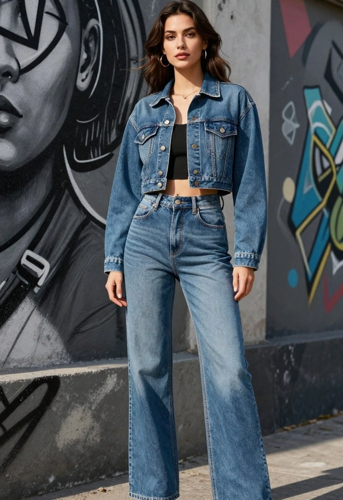 16 Winter Mom Jeans Outfit Ideas For Cozy Chic Outfits - 6. Denim on Denim 1