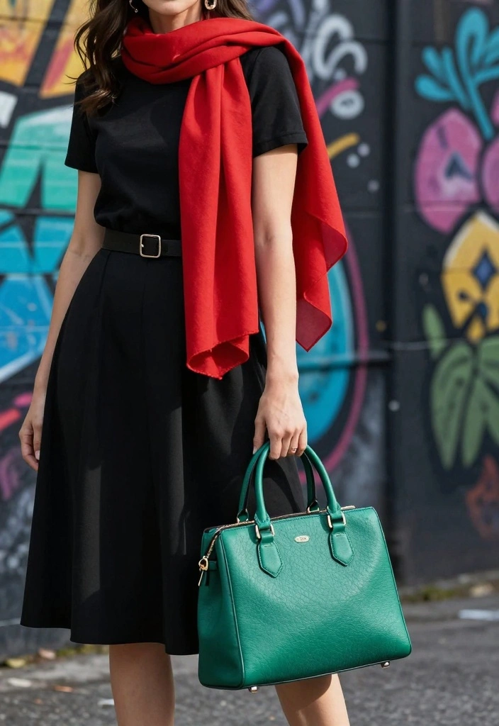 17 Dark Academia Aesthetic Outfit Ideas With Moody Elegance - 14. Bright Accessory Pops 1