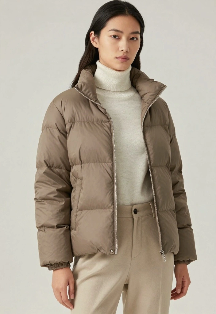 17 Down Jacket Outfit Ideas That Keep You Warm And Fashionable - 15. Minimalist Approach with a Clean Look 1