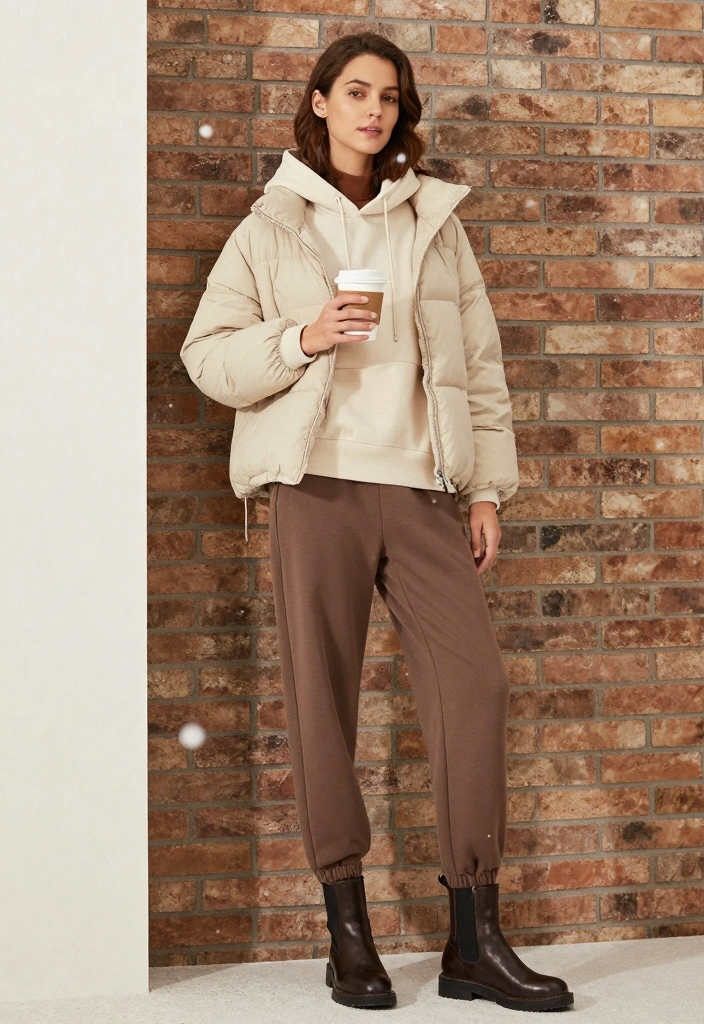 17 Leather Boots Outfit Ideas With Strong Confidence - 11. Casual Layered Look 1