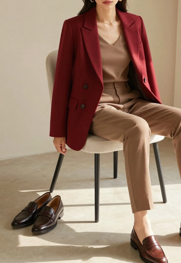 17 Modern Royalty Dress To Impress Outfit Ideas With Luxe Vibes - 8. Contrast Blazer and Trousers 1