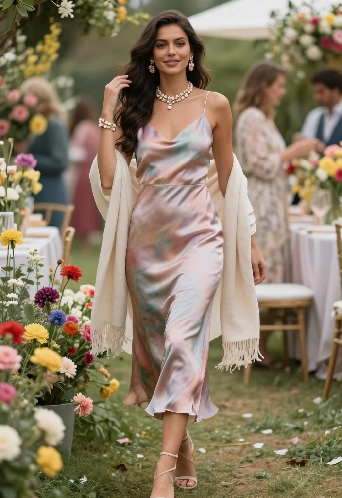 17 Silk Dress Outfit Ideas That Look Expensive And Timeless - 16. Garden Party Ready 1