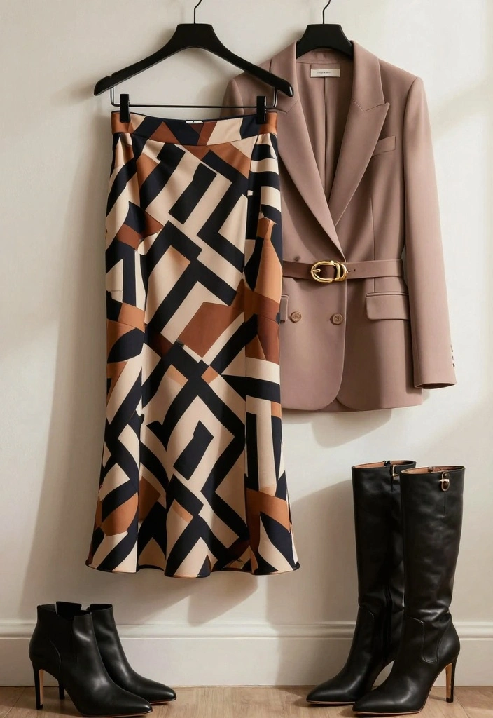 18 Dress To Impress Outfit Ideas Every Woman Will Love - 6. Stylish Midi Skirts with Tailored Tops 1