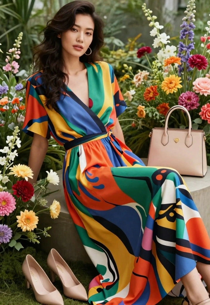 18 Dress To Impress Outfit Ideas Every Woman Will Love - 7. Bold Prints and Patterns for Impact 1