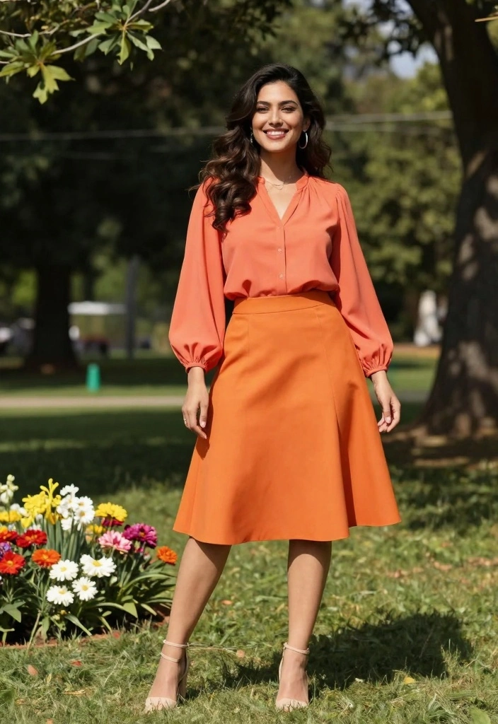 18 Monochromatic Aesthetic Outfit Ideas That Look Expensive - 9. Coral Chic 1