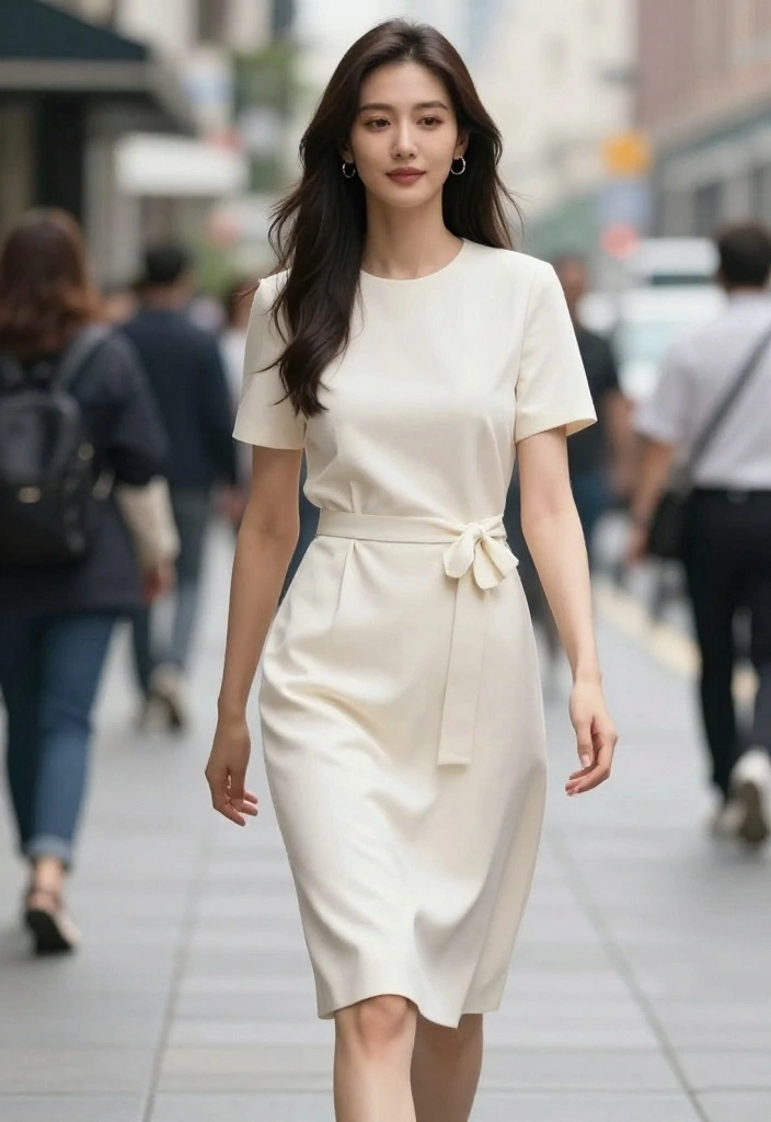 12 Baby Doll Dress Outfit Ideas That Don't Look Too Young - 10. Monochromatic Ensemble 1