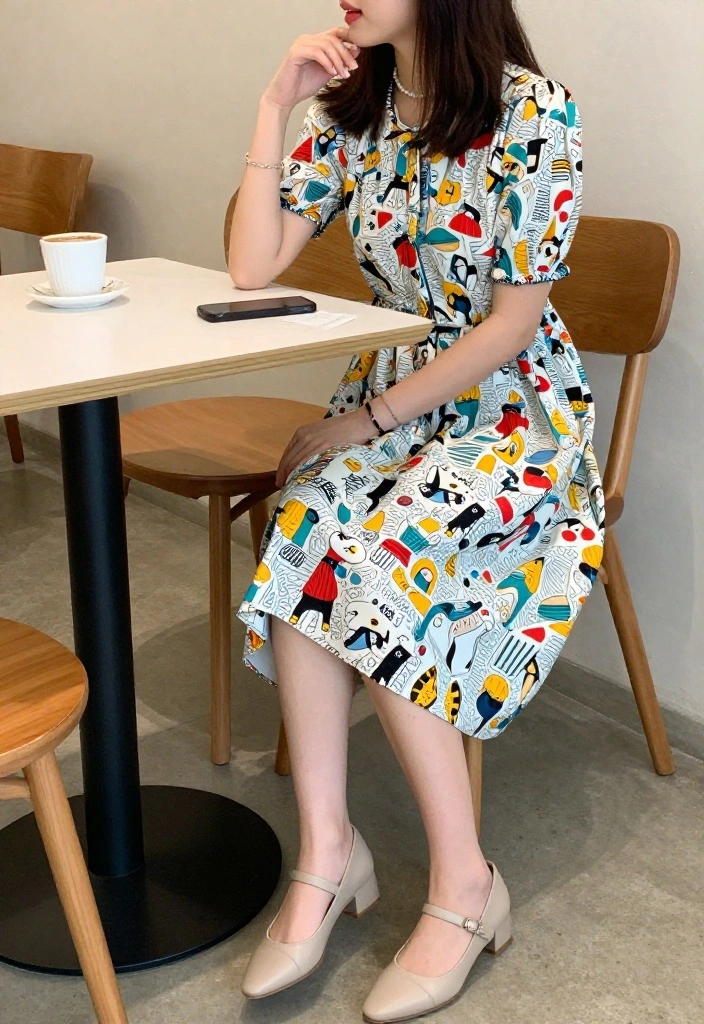 12 Baby Doll Dress Outfit Ideas That Don't Look Too Young - 11. Play with Patterns 1