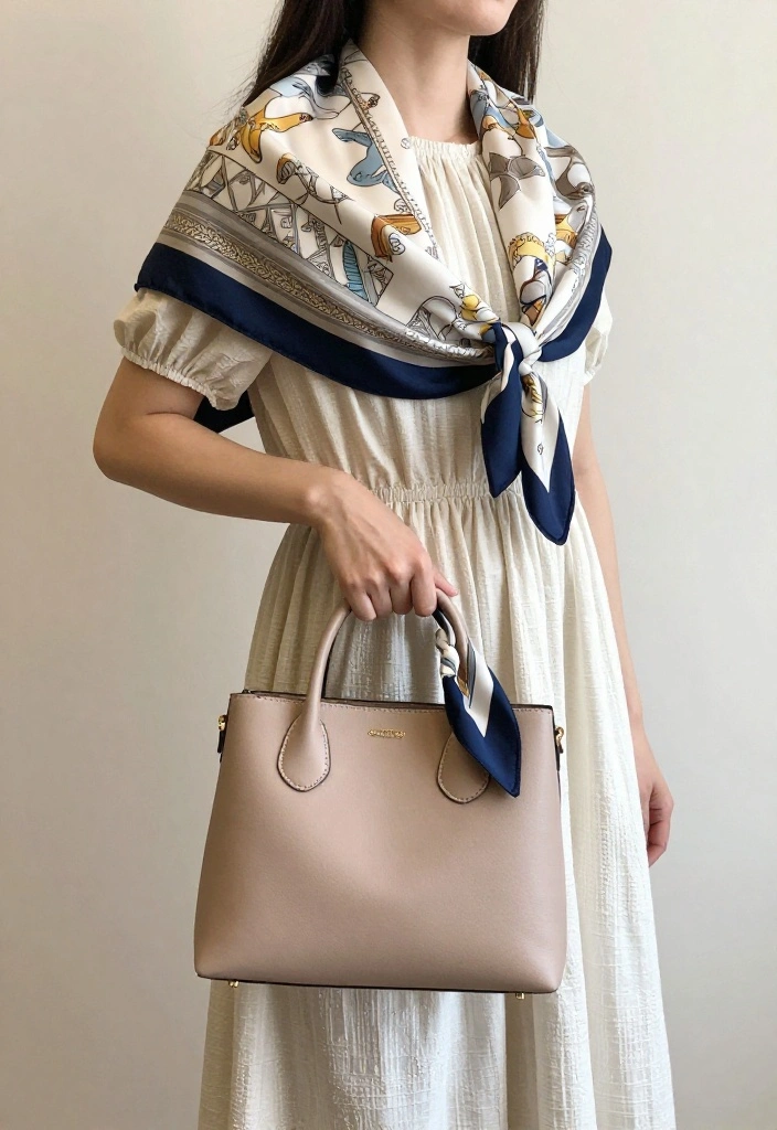 12 Baby Doll Dress Outfit Ideas That Don't Look Too Young - 8. Layering with a Silk Scarf 1