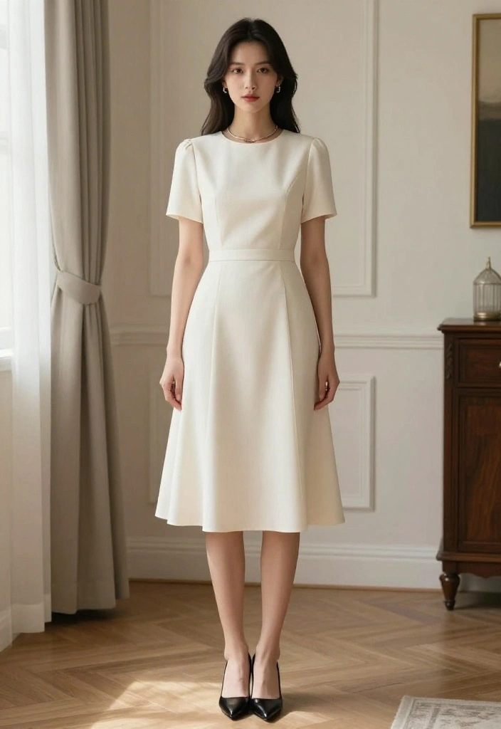 12 Baby Doll Dress Outfit Ideas That Don't Look Too Young - 9. Opt for a Structured Shape 1