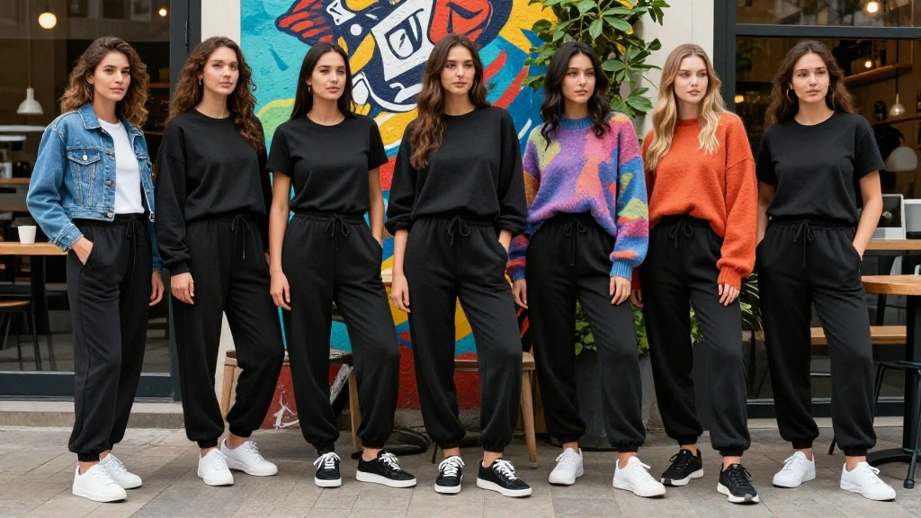 12 Black Baggy Sweatpants Outfit Ideas for Women You Can Wear Out of the House