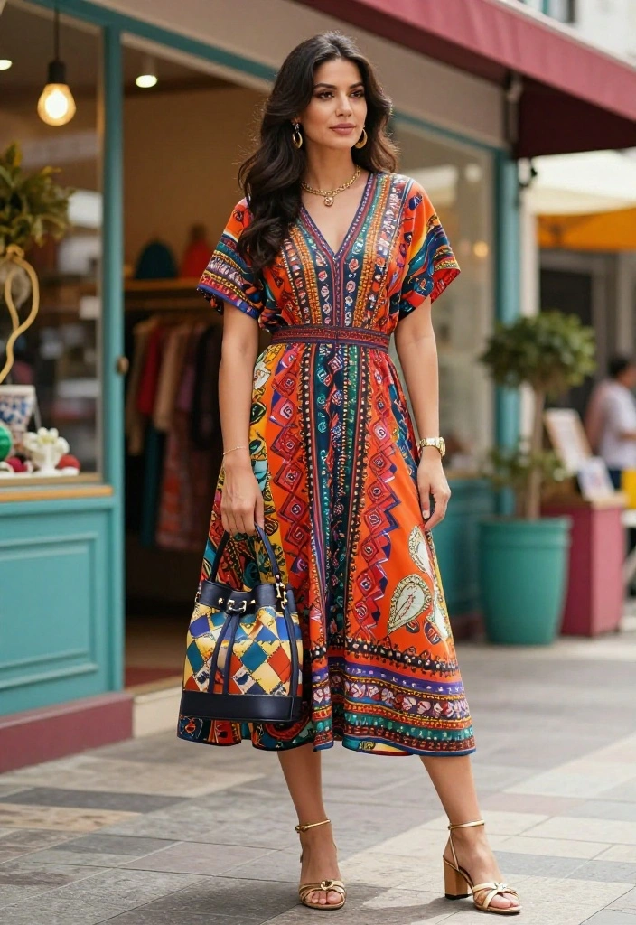 12 Bucket Bag Outfit Ideas for Women That Look Polished Not Too Slouchy - 2. Dress It Up: Midi Dress and Bucket Bag Combo 1