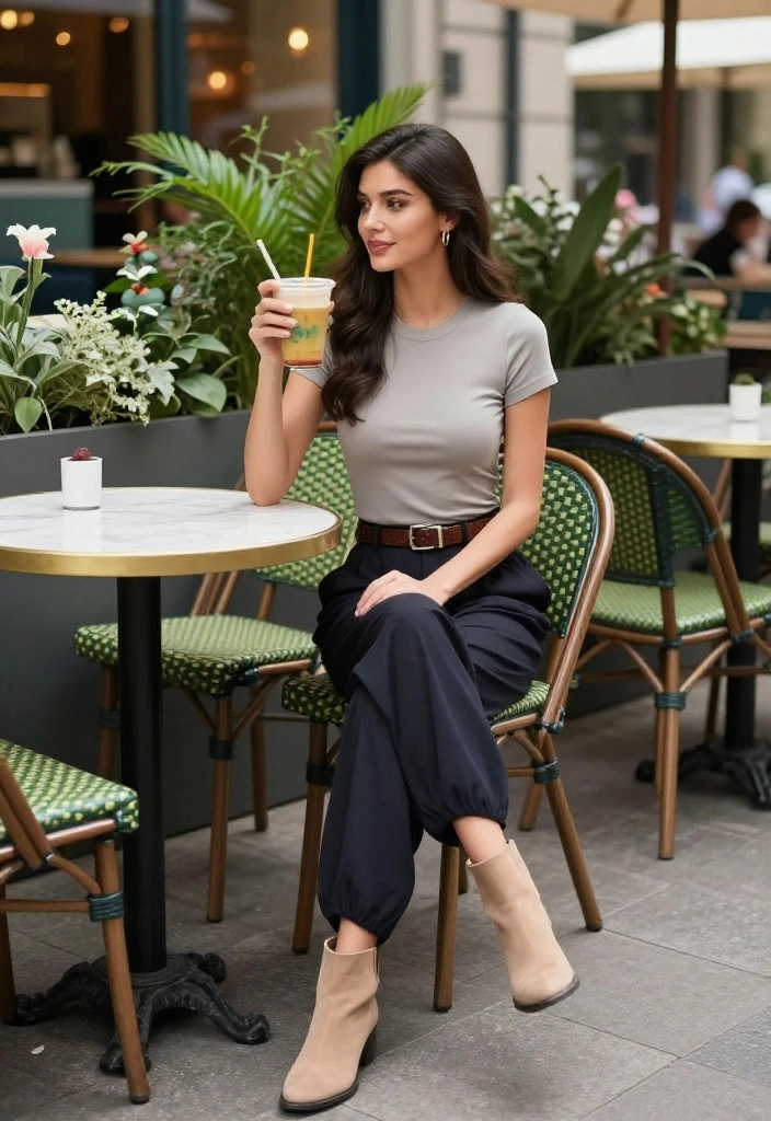 12 Flowy Pants Outfits for Women That Hide Problem Areas 3 12 Flowy Pants Outfits for Women That Hide Problem Areas - 2. Chic Casual with a Twist 1