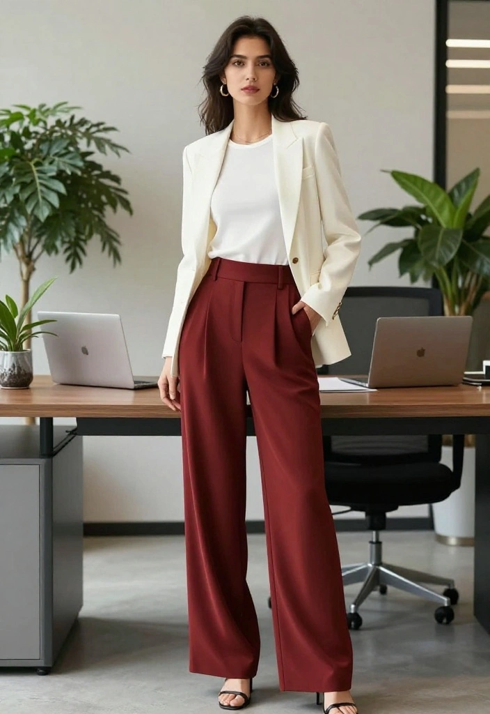 12 Flowy Pants Outfits for Women That Hide Problem Areas 4 12 Flowy Pants Outfits for Women That Hide Problem Areas - 3. Effortless Elegance 1