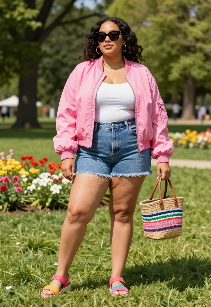 12 Pink Jacket Outfit Ideas for Women for All Four Seasons - 2. Summer Vibes 1