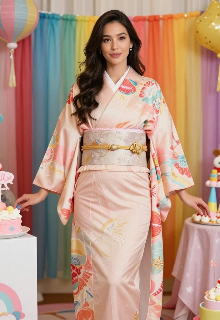 14 Baby Shower Guest Outfit Ideas for Black Women That Flatter Without Upstaging the Mom - 10. Stylish Kimono Over a Simple Dress 1