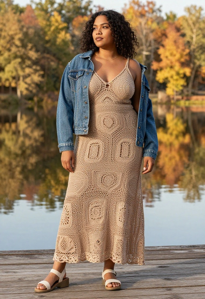 14 Crochet Women Outfit Ideas You Can Wear Again After Summer - 2. Crochet Maxi Dresses 1