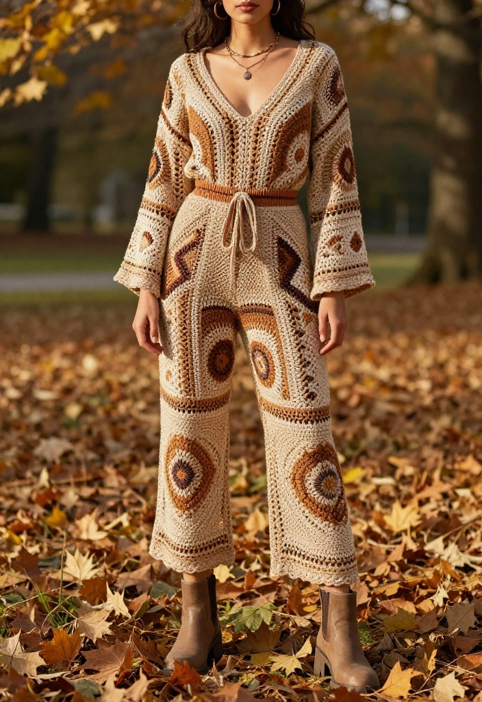14 Crochet Women Outfit Ideas You Can Wear Again After Summer - 7. Crochet Jumpsuits 1