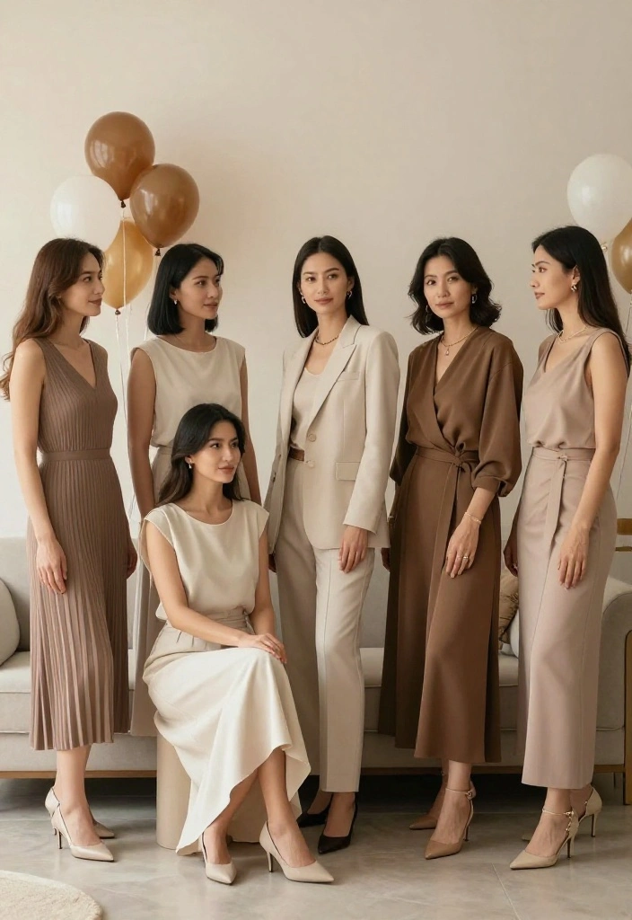 14 Women Outfit Birthday Party Ideas That Stand Out in Photos - 9. Monochrome Magic 1