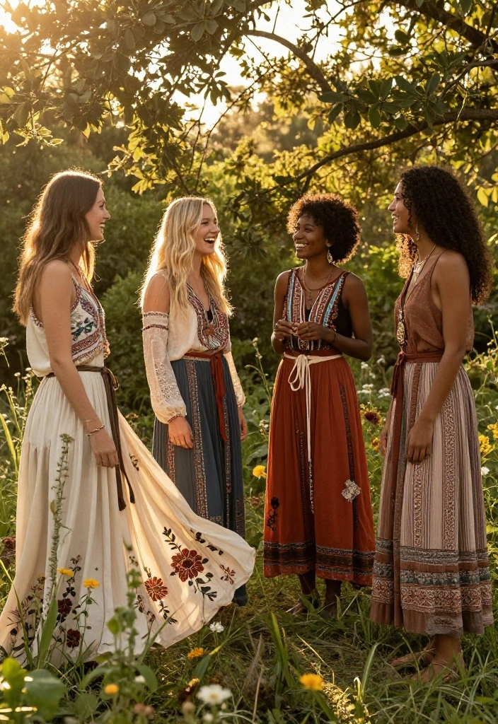 15 Engagement Party Attire for Women That Aren't Bridal - 5. Bohemian-Inspired Attire 1