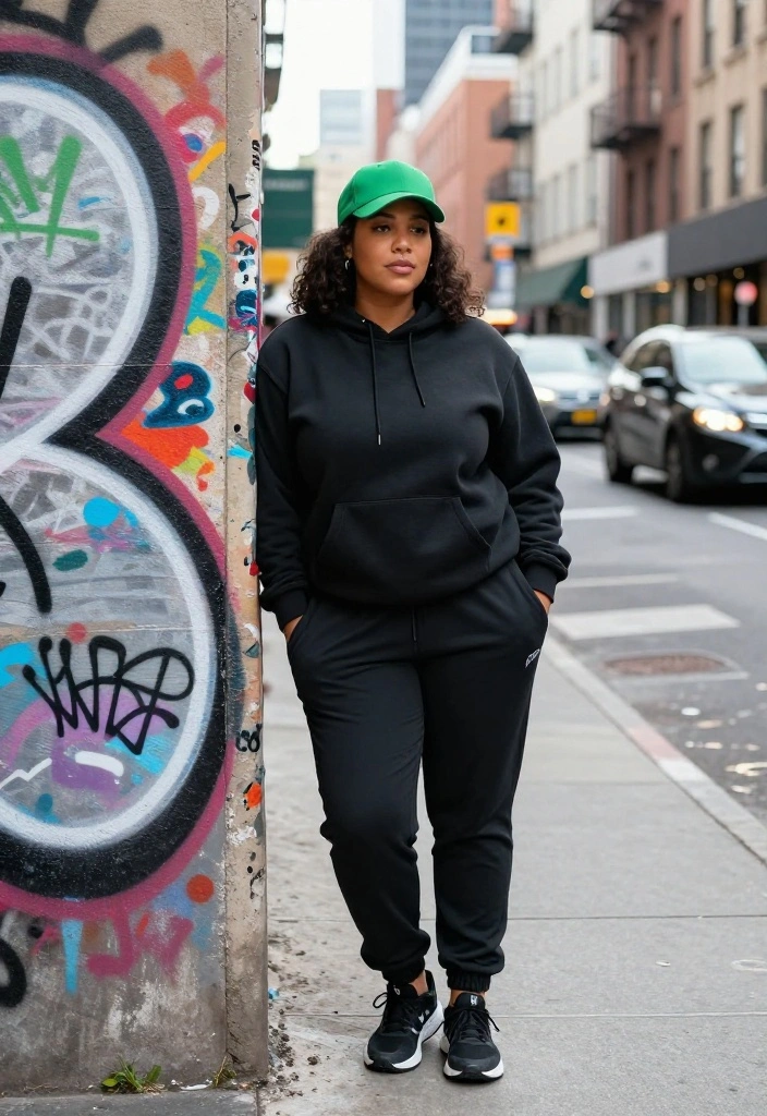 15 Green Hat Outfit Ideas for Women That Make the Hat Feel Purposeful - 14. Street Style with a Green Cap 1