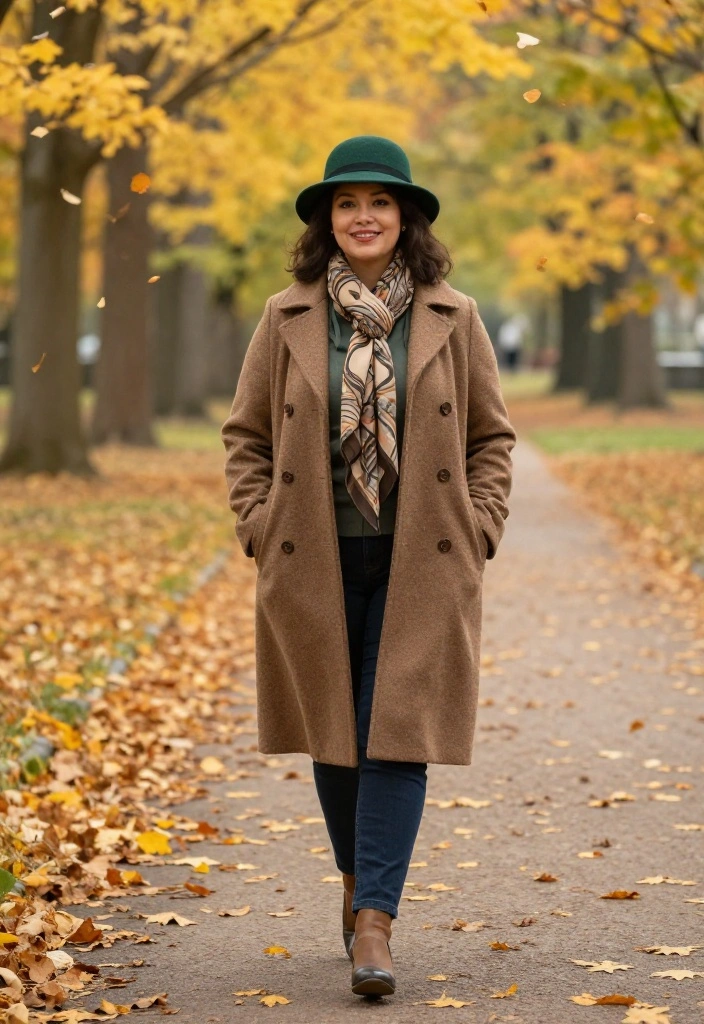 15 Green Hat Outfit Ideas for Women That Make the Hat Feel Purposeful - 5. Vintage Charm with a Green Cloche Hat 1