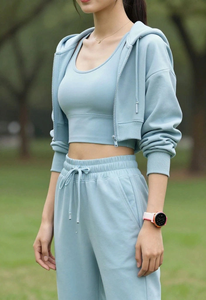 15 Light Blue Pants Outfit Ideas for Women That Still Look Sharp After Hour 2 - 6. Sporty Comfort 1