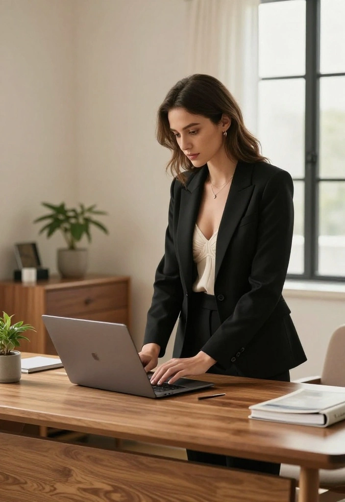15 Push Up Bra Outfit Ideas for Women That Stay Smooth - 2. Office-Ready: Blazer and Tailored Pants 1