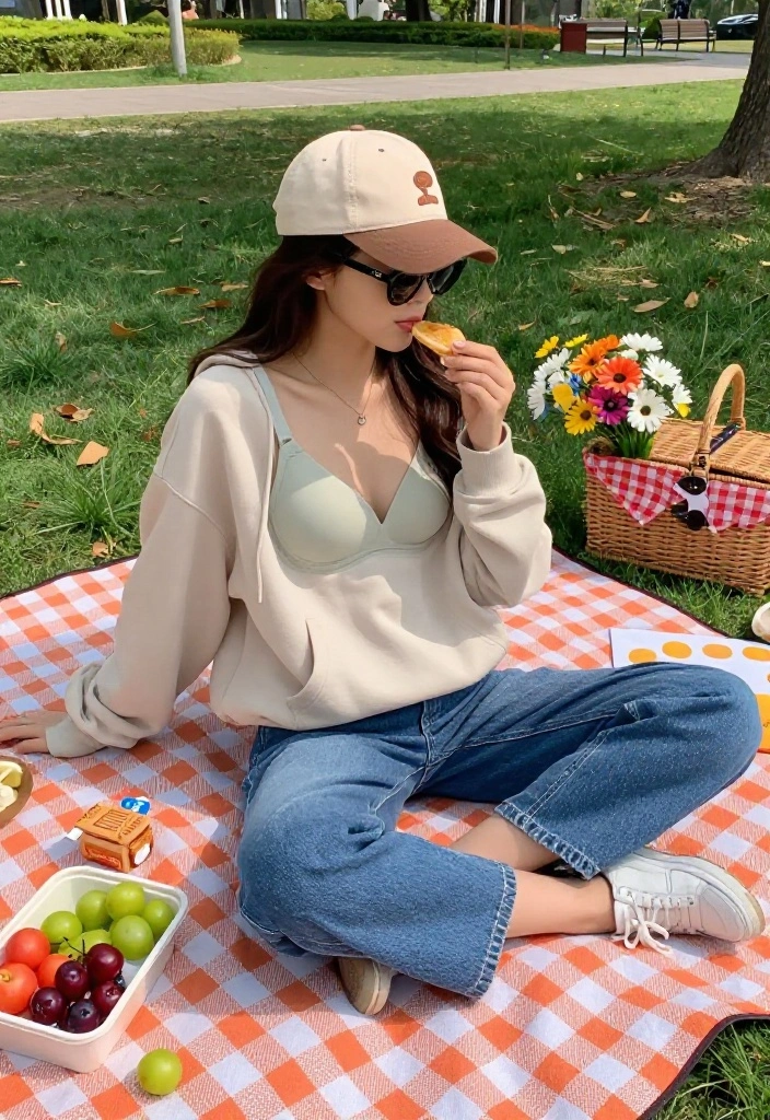15 Push Up Bra Outfit Ideas for Women That Stay Smooth - 9. Relaxed Weekend: Hoodie and Denim Shorts 1