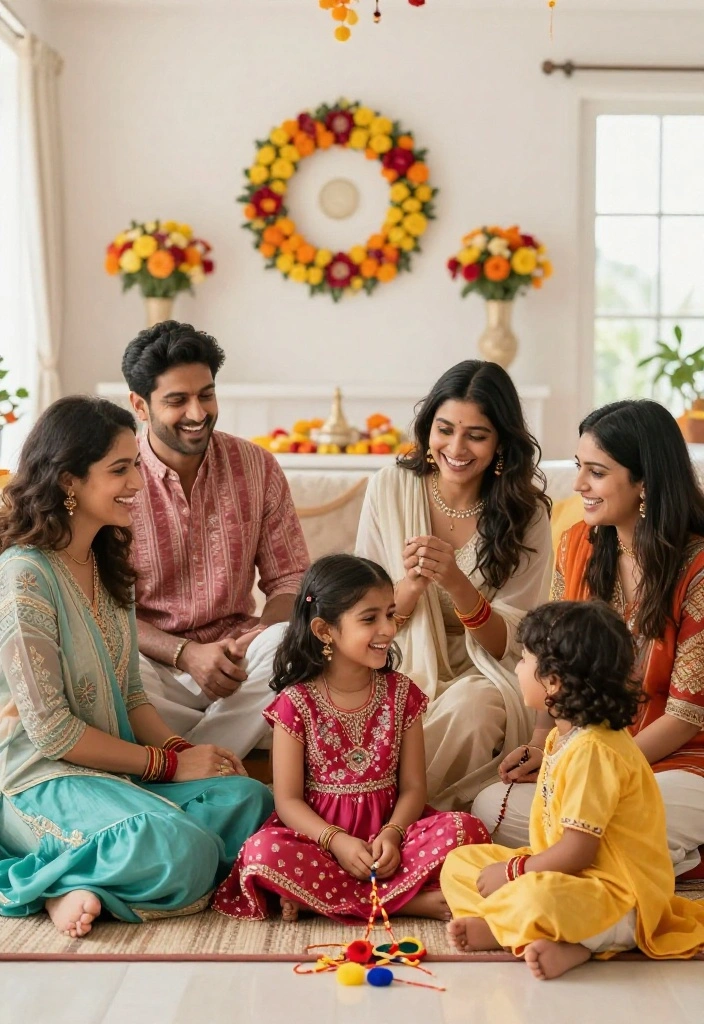 15 Rakhi Women Outfit Ideas That Feel Festive Without Overdoing It - 15. Coordinated Family Outfits 1