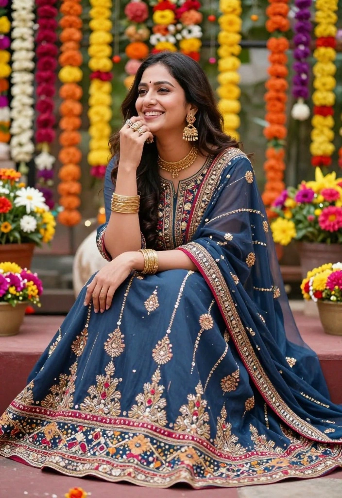 15 Rakhi Women Outfit Ideas That Feel Festive Without Overdoing It - 8. Simple Kaftan with Embroidery 1