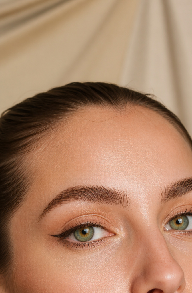 10 Makeup Looks for Green Eyes: Ideas & Color Tips for 2026 2 Model's green eyes accented with neutral cat eye makeup.