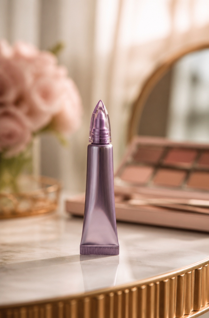 Urban Decay Primer Potion tube on a makeup table.